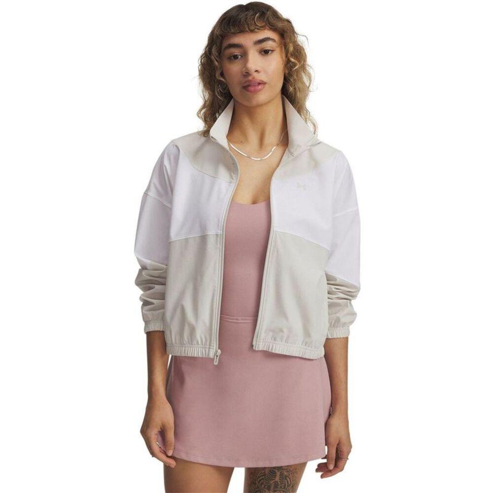 Under Armour Womens/Ladies Rival Woven Lightweight Relaxed Fit Jacket / White
